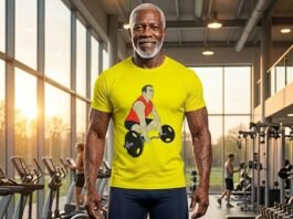 Bodybuilder Lifting Weights