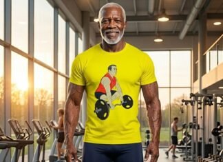 Bodybuilder Lifting Weights