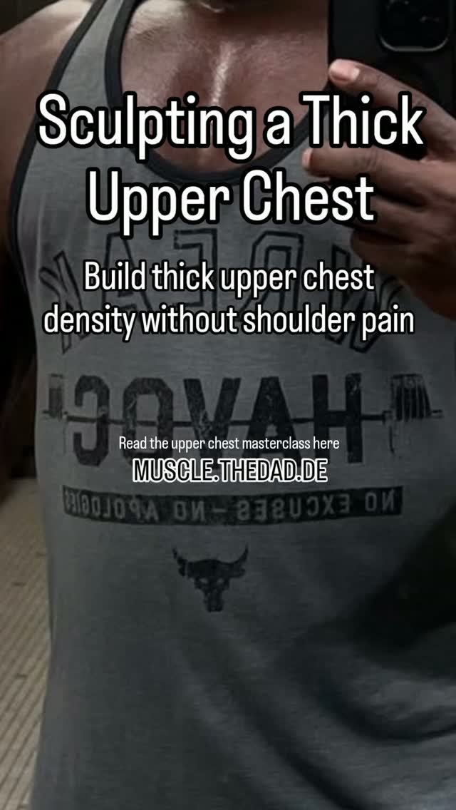 Flat bench pressing locks your shoulders into a fixed plane and often lags upper chest growth. Learn how low-incline dumbbell presses and cable flies build clavicular pec thickness without shoulder pain.
Read the upper chest masterclass:
🔗 Link in Bio

#bodybuilding #chestday #upperchest #muscledads #muscledaddies